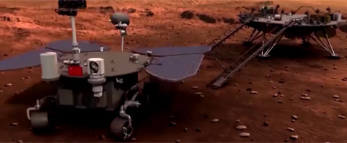 中國火星車(chē)模擬脫離著(zhù)陸器成功