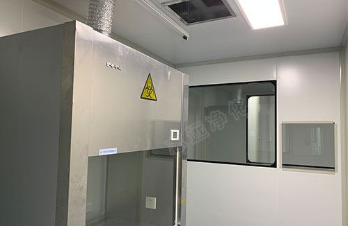 實(shí)驗室凈化工程操作間施工中-志遠凈化工程